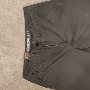 Aeropostale Dark Grey straight slim women's chinos size 32 by 32